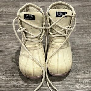 Sperry Kids Cream Rain & Snow Boots
